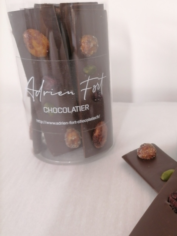 Mendiants chocolat noir 70% cacao